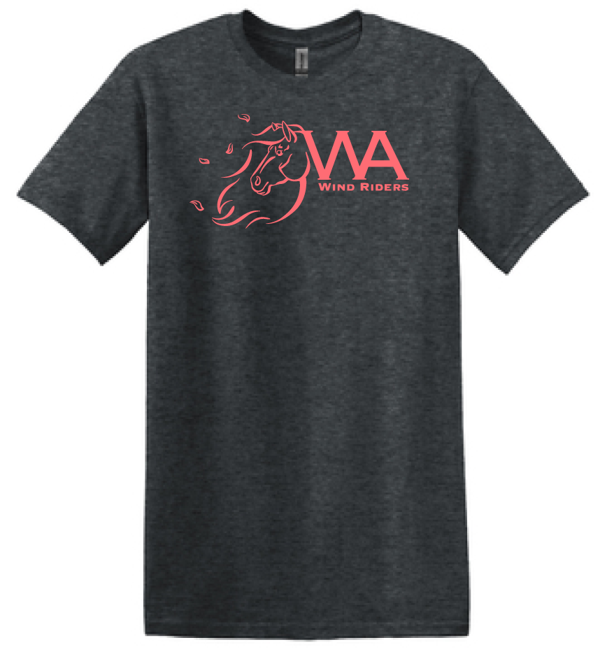 WIND RIDERS ADULT TEE (CORAL LOGO)
