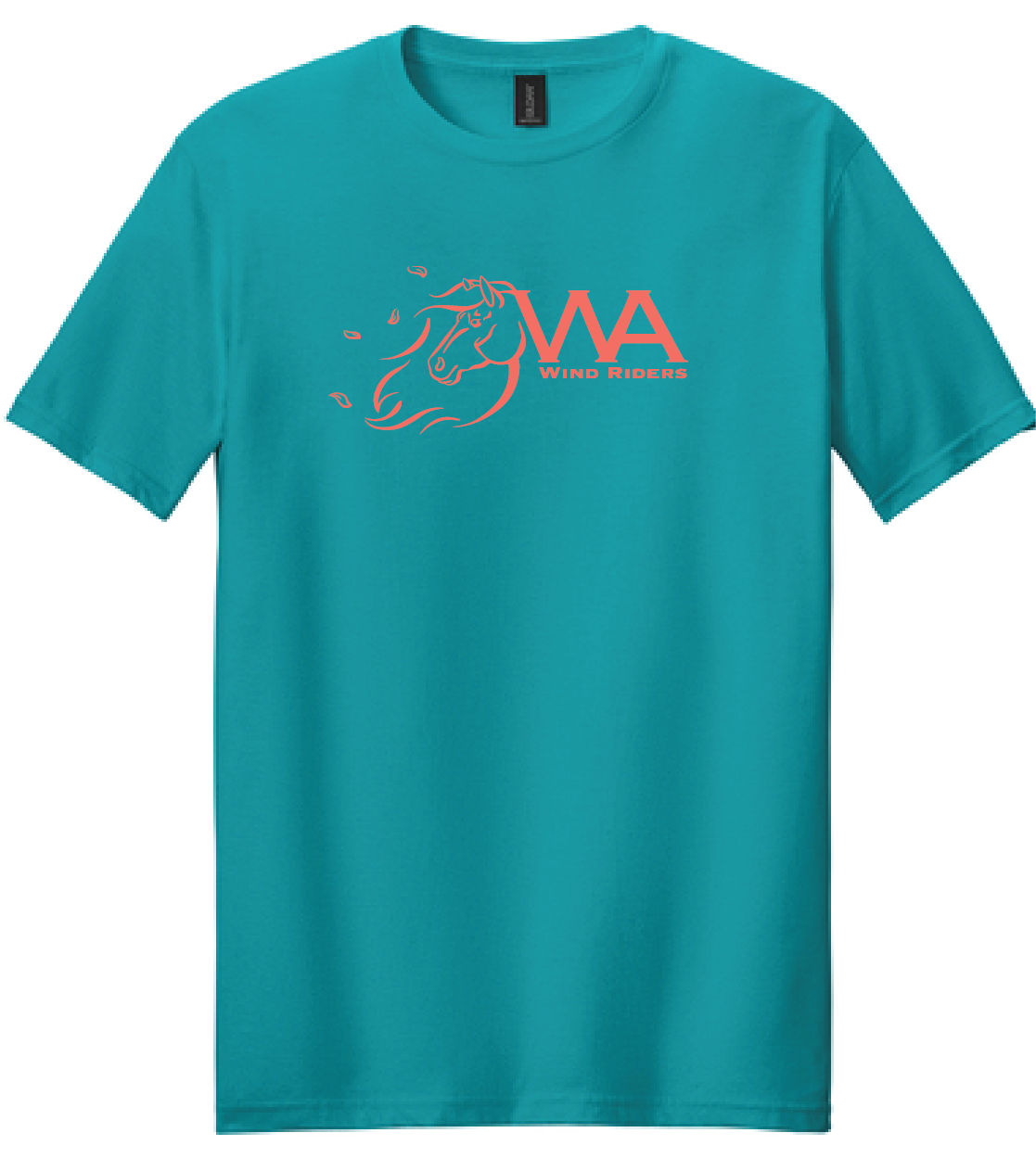 WIND RIDERS ADULT TEE (CORAL LOGO)