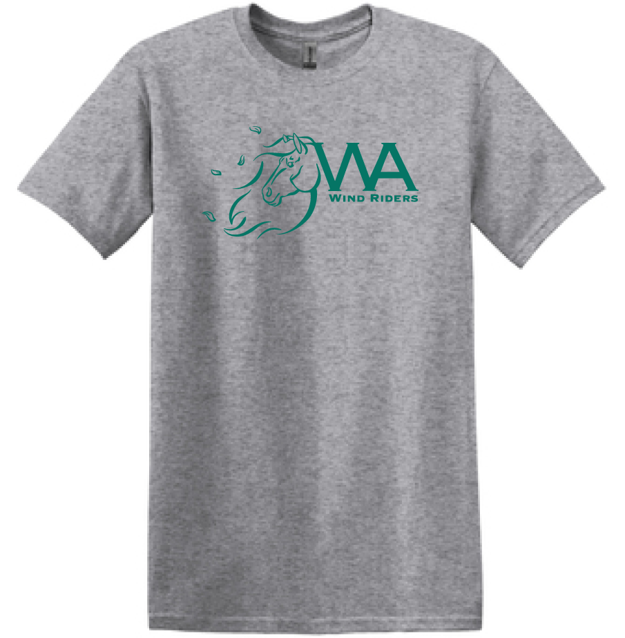 WIND RIDERS ADULT TEE (TEAL LOGO)