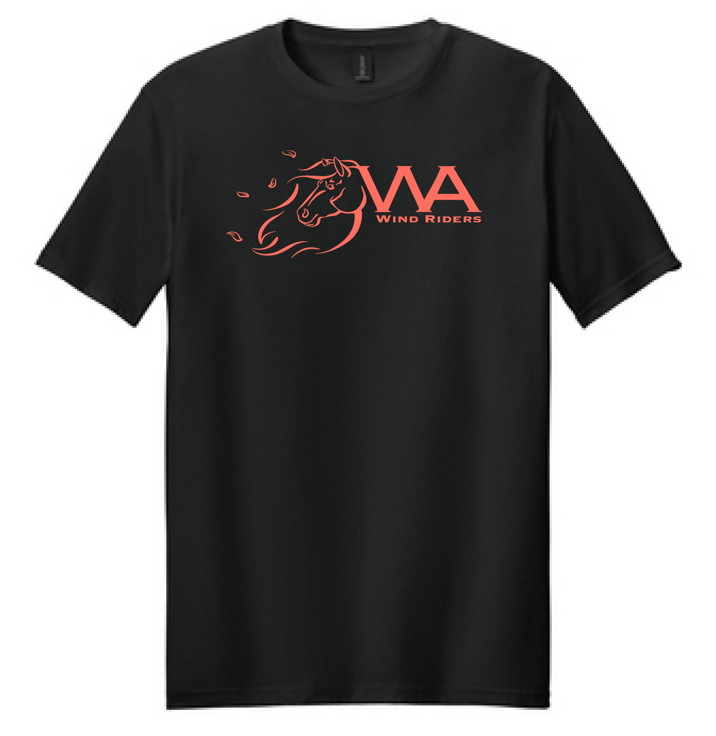 WIND RIDERS ADULT TEE (CORAL LOGO)
