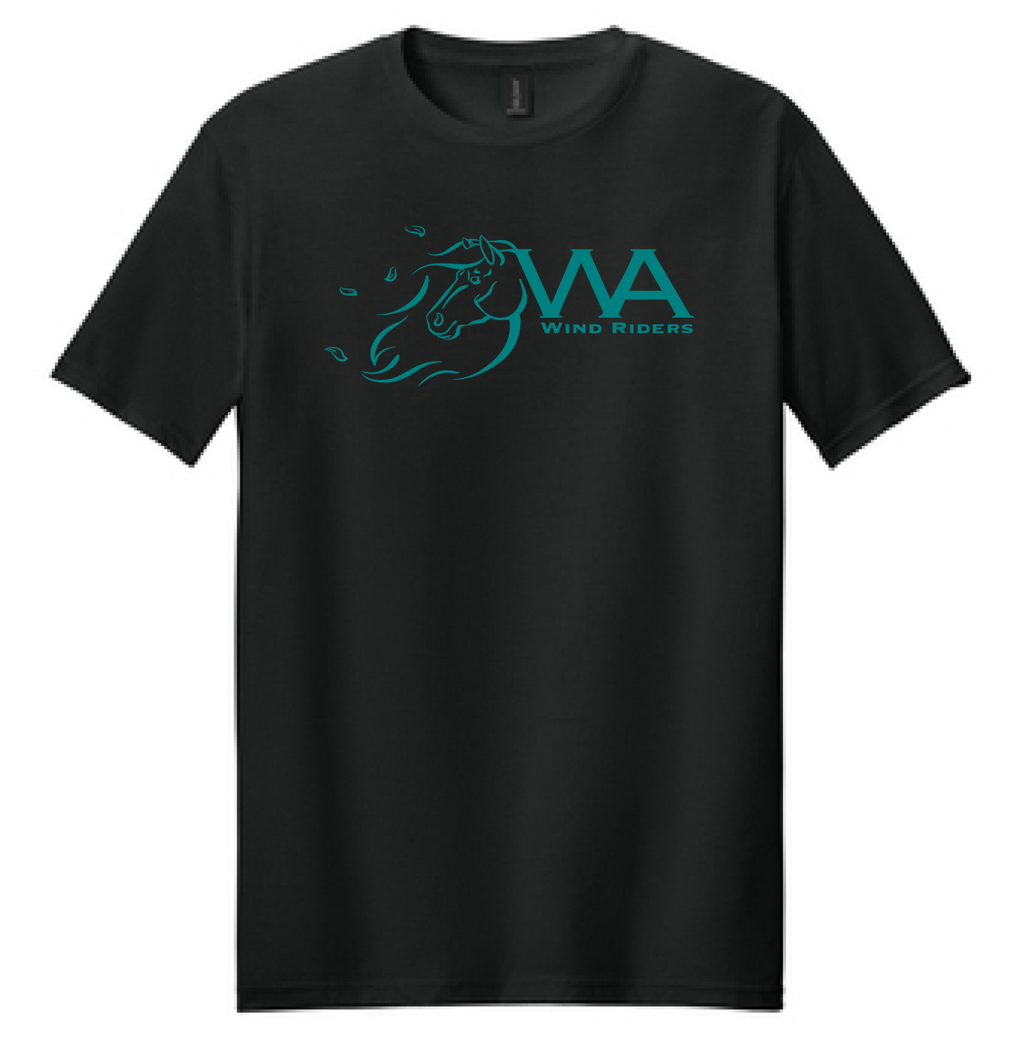 WIND RIDERS ADULT TEE (TEAL LOGO)