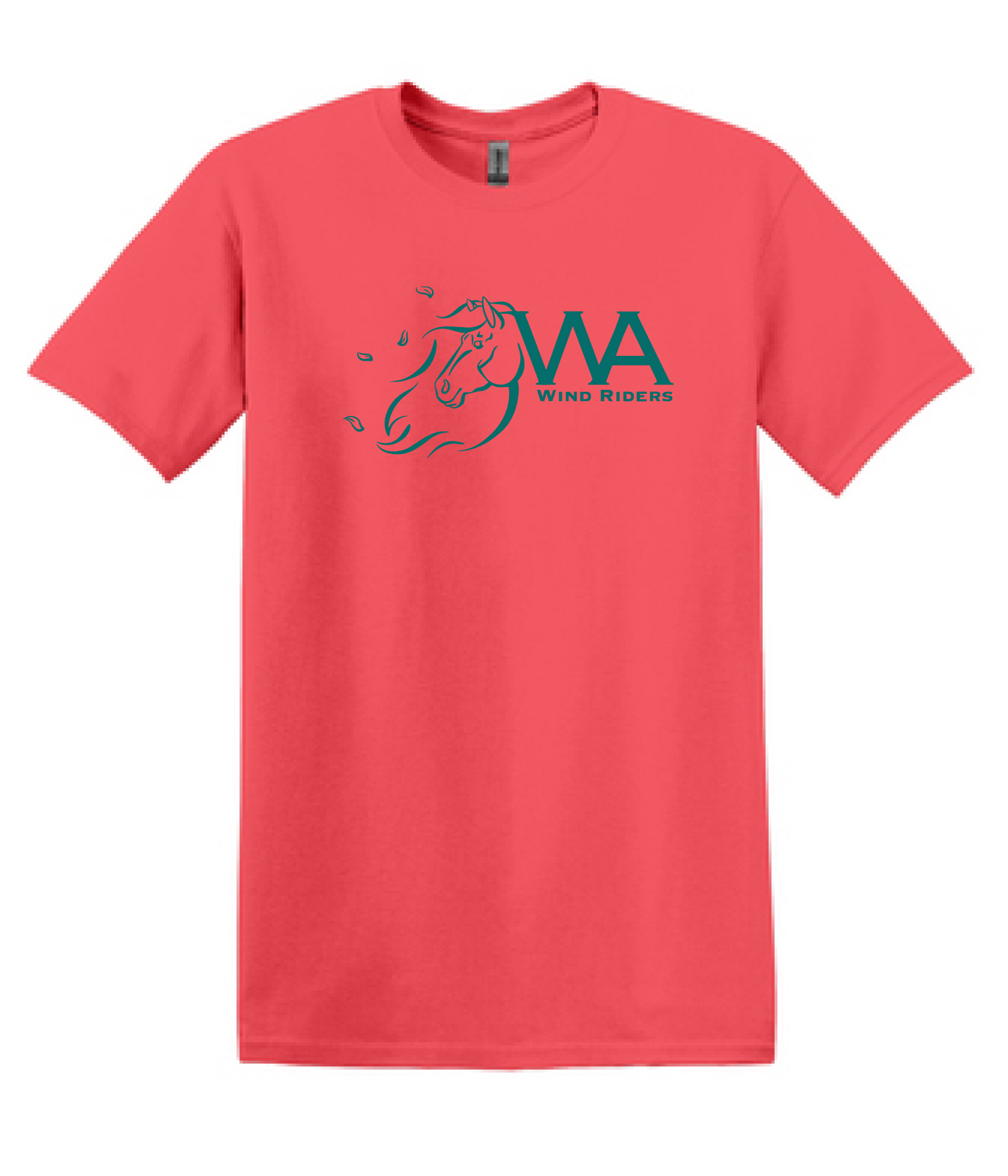 WIND RIDERS ADULT TEE (TEAL LOGO)