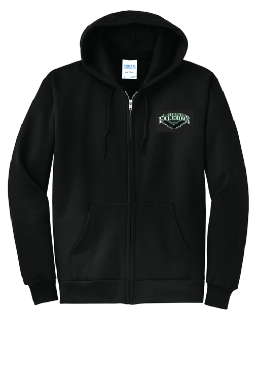 LaVENTURE FALCONS FULL ZIP ADULT HOODED SWEATSHIRT