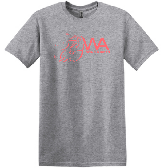 WIND RIDERS ADULT TEE (CORAL LOGO)