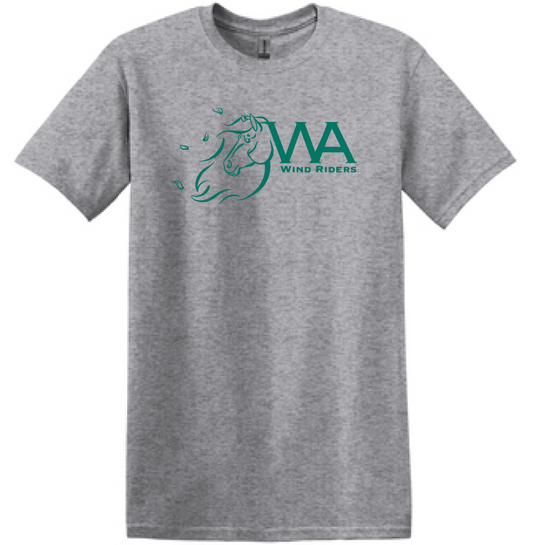 WIND RIDERS ADULT TEE (TEAL LOGO)