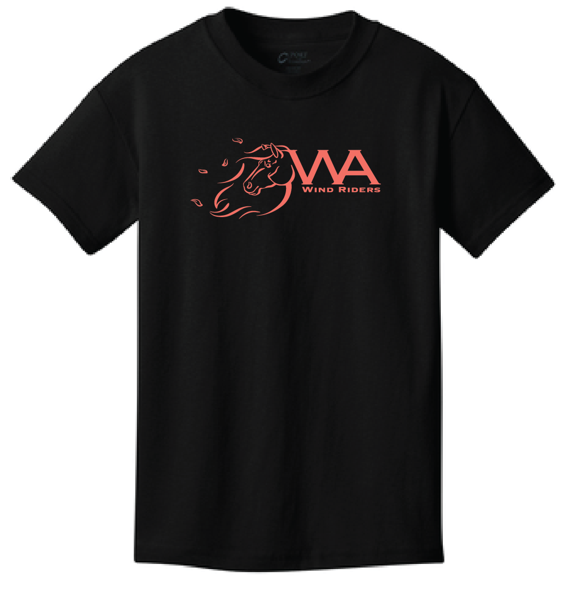 WIND RIDERS YOUTH TEE (CORAL LOGO)