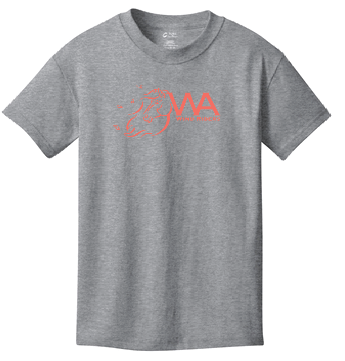 WIND RIDERS YOUTH TEE (CORAL LOGO)