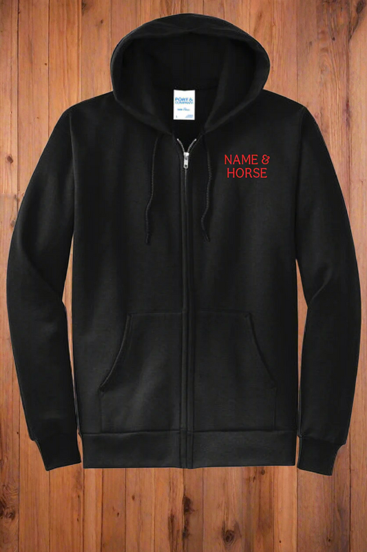 HORSEFEATHERS 4-H ADULT ZIP-UP HOODIE