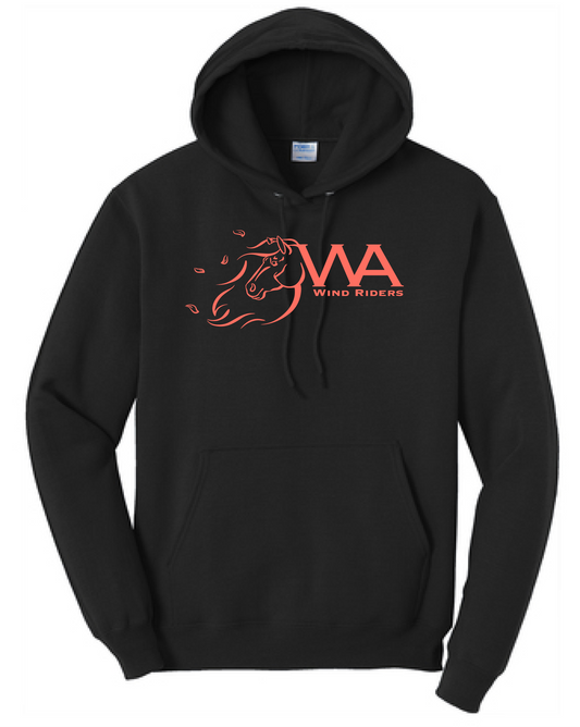 WIND RIDERS 4-H ADULT HOODIE (CORAL LOGO)